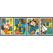 Gran Bretaña 1380/3 1989 Europa-juegos de niños  MNH