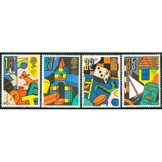 Gran Bretaña 1380/3 1989 Europa-juegos de niños  MNH