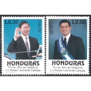 Honduras A- 750/51 1991 Rafel Leonardo Callejas MNH
