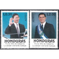 Honduras A- 750/51 1991 Rafel Leonardo Callejas MNH Honduras A- 750/51 1991 Rafel Leonardo Callejas MNH