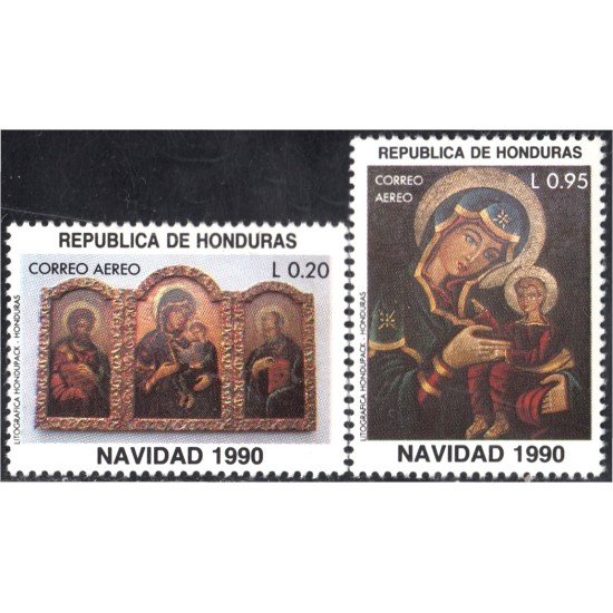 Honduras A- 749EF 1990 Navidad Christmas MNH Honduras A- 749EF 1990 Navidad Christmas MNH