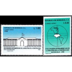 Honduras A- 749AB 1990 XVII Congreso Interamericano de la Industria de la Construcción MNH Honduras A- 749AB 1990 XVII Congreso Interamericano de la Industria de la Construcción MNH