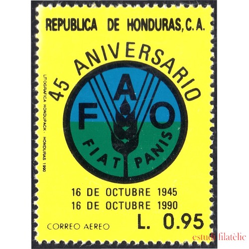 Honduras A- 747 1990 45 Aniversario de la FAO MNH