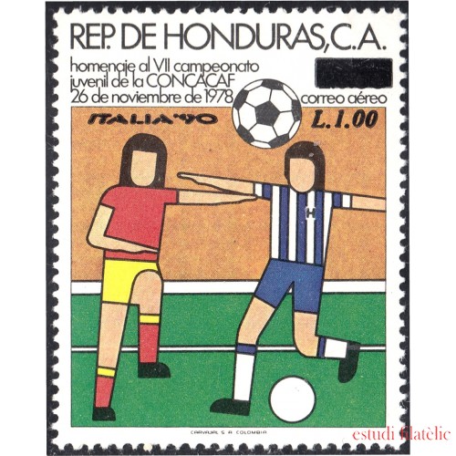 Honduras A- 742 1990 VI Campeonato Juvenil de la Concacaf fútbol MNH