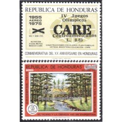 Honduras A- 738/39 1989 Protección de los bosques CARE MNH Honduras A- 738/39 1989 Protección de los bosques CARE MNH