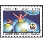 Honduras A- 799 1992 Organización Panamericana de las Salud 90 Aniversario MNH