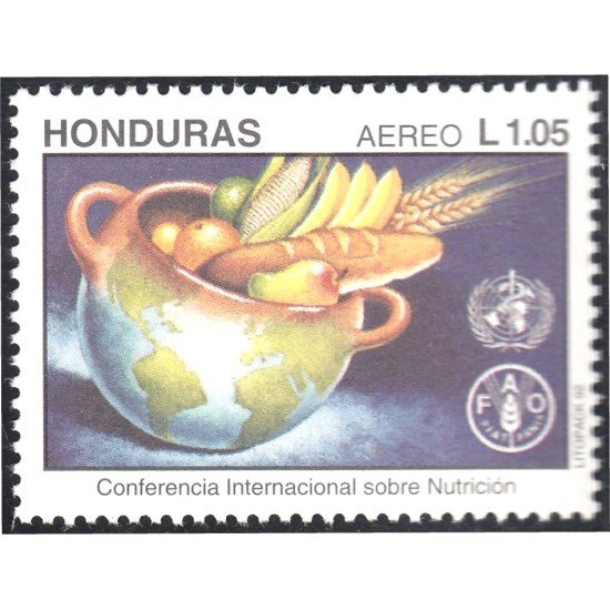 Honduras A- 794 1992 Conferencia Internacional sobre nutrición MNH Honduras A- 794 1992 Conferencia Internacional sobre nutrición MNH