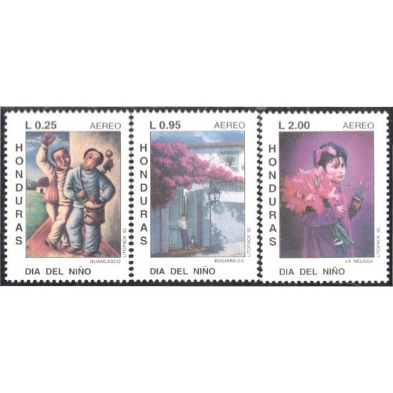 Honduras A- 789/91 1992 Día del niño MNH Honduras A- 789/91 1992 Día del niño MNH