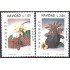 Honduras A- 772/73 1991 Navidad Christmas flores MNH
