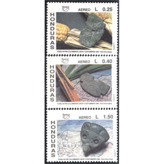 Honduras A- 766/68 1991 Upaep Pueblos precolombinos usos y costumbres MNH Honduras A- 766/68 1991 Upaep Pueblos precolombinos usos y costumbres MNH