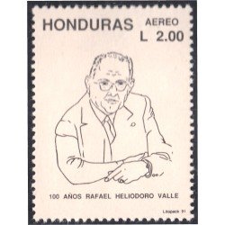 Honduras A- 762 1991 Rafel Heliodoro Valle MNH