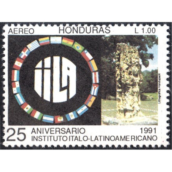 Honduras A- 760 1991 25 Aniversario Instituto Italo - Latinoamericano MNH Honduras A- 760 1991 25 Aniversario Instituto Italo - Latinoamericano MNH