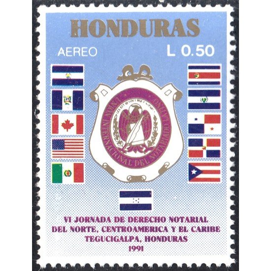 Honduras A- 759 1991 VI Jornada de Derecho Notarial del Norte Centroamérica y El Caribe MNH Honduras A- 759 1991 VI Jornada de Derecho Notarial del Norte Centroamérica y El Caribe MNH