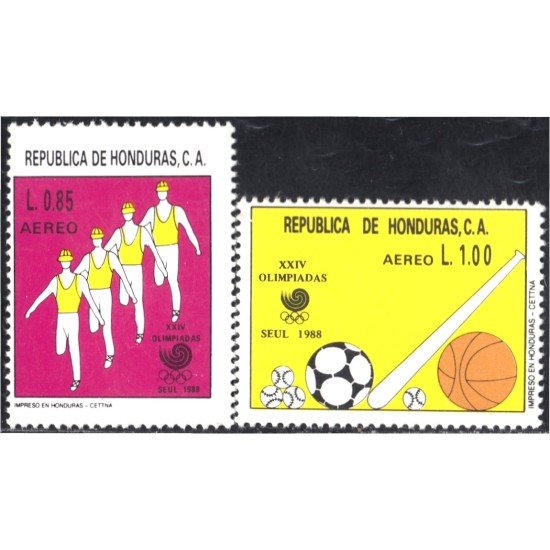 Honduras A- 727/28 1988 XXIV Olimpiadas Seúl MNH Honduras A- 727/28 1988 XXIV Olimpiadas Seúl MNH