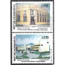 Honduras A- 719/20 1988 Banco Atlántida Casa Matriz MNH Honduras A- 719/20 1988 Banco Atlántida Casa Matriz MNH