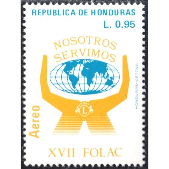 Honduras A- 718 1988 12º Asamblea Regional de Lions Club MNH Honduras A- 718 1988 12º Asamblea Regional de Lions Club MNH