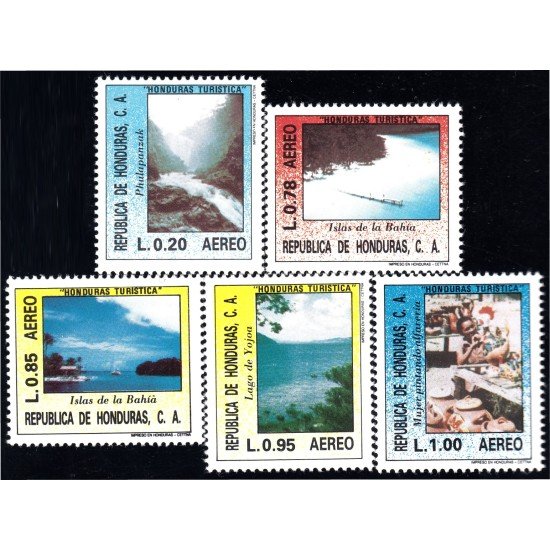 Honduras A- 703/07 1986 Turismo en Honduras MNH Honduras A- 703/07 1986 Turismo en Honduras MNH