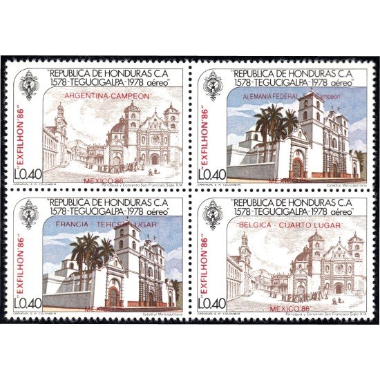 Honduras A- 699/02 1986 Villa de Tegucigalpa MNH Honduras A- 699/02 1986 Villa de Tegucigalpa MNH