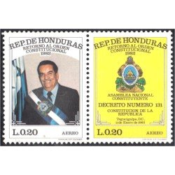 Honduras A- 686/87 1984 Constitución de la República Presidente Roberto Suazo MNH Honduras A- 686/87 1984 Constitución de la República Presidente Roberto Suazo MNH