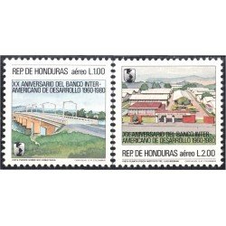 Honduras A- 684/85 1983 XX Aniversario del Banco Interamericano de desarrollo MNH Honduras A- 684/85 1983 XX Aniversario del Banco Interamericano de desarrollo MNH
