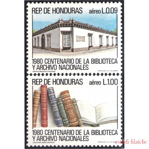 Honduras A- 676/77 1983 Centenario de la Biblioteca y Archivos Nacionales MNH