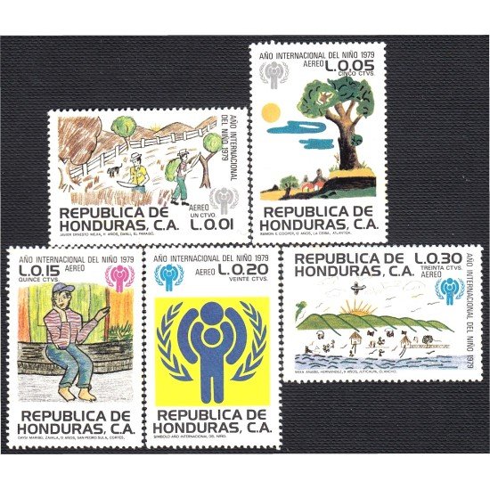 Honduras A- 642/46 1980 Año Internacional del Niño MNH Honduras A- 642/46 1980 Año Internacional del Niño MNH