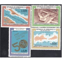 Honduras A- 636/39 1979 Homenaje al Instituto Panamericano de Geografía e Historia MNH Honduras A- 636/39 1979 Homenaje al Instituto Panamericano de Geografía e Historia MNH