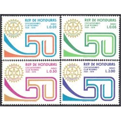 Honduras A- 632/35 1979 Cincuentenario Club Rotario Rotary MNH Honduras A- 632/35 1979 Cincuentenario Club Rotario Rotary MNH