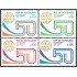 Honduras A- 632/35 1979 Cincuentenario Club Rotario Rotary MNH