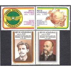Honduras A- 628/31 1979 Centenario del ingreso de Honduras a la UPU MNH Honduras A- 628/31 1979 Centenario del ingreso de Honduras a la UPU MNH