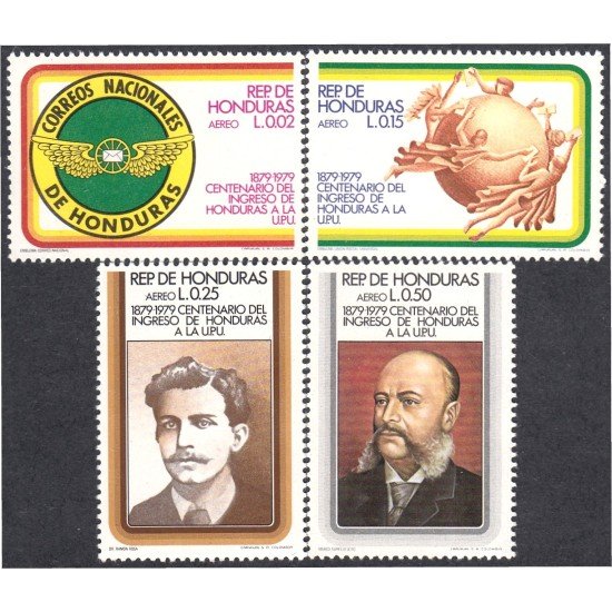Honduras A- 628/31 1979 Centenario del ingreso de Honduras a la UPU MNH Honduras A- 628/31 1979 Centenario del ingreso de Honduras a la UPU MNH