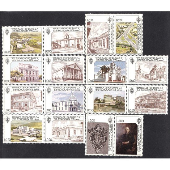 Honduras A- 607/22 1978 4º Centenario de la Villa de Tegucigalpa MNH Honduras A- 607/22 1978 4º Centenario de la Villa de Tegucigalpa MNH