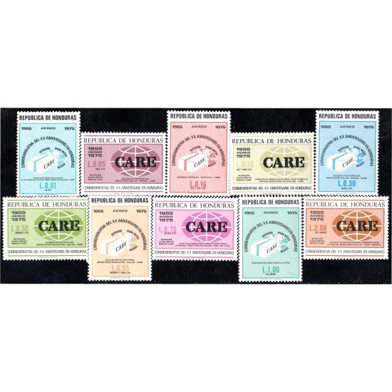 Honduras A- 545/54 1976 Conmemorativo del XX Aniversario en Honduras CARE MNH Honduras A- 545/54 1976 Conmemorativo del XX Aniversario en Honduras CARE MNH