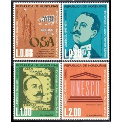 Honduras A- 495/98 1973 Homenaje a Juan Ramón Molina MNH