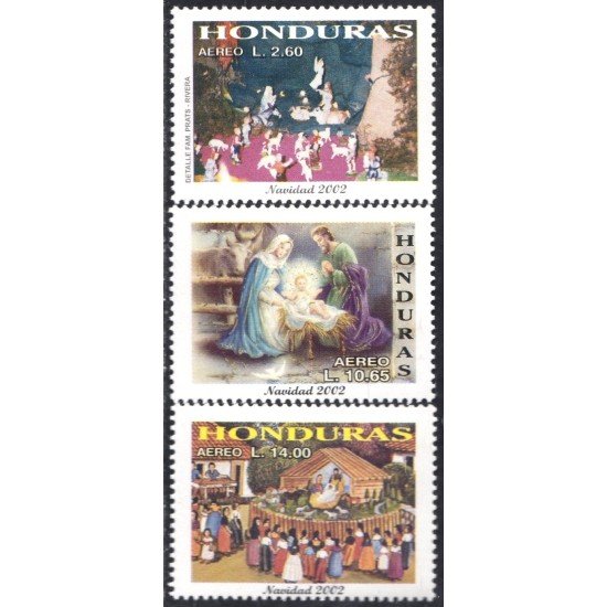 Honduras A- 1111/13 2002 Navidad Christmas MNH Honduras A- 1111/13 2002 Navidad Christmas MNH