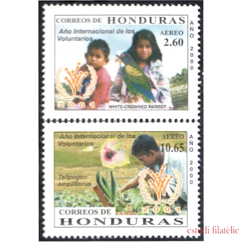 Honduras A- 1035/36 2000 Año Internacional de los Voluntarios MNH