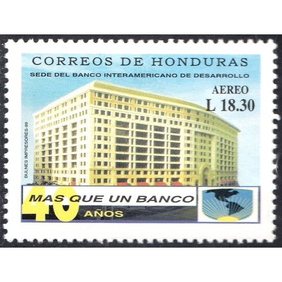 Honduras A- 997 1999 Sede del Banco Interamericano de Desarrollo MNH Honduras A- 997 1999 Sede del Banco Interamericano de Desarrollo MNH