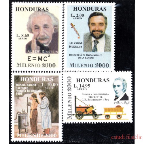 Honduras A- 993/96 1999 Milenio 2000 Científicos Célebres Albert Einstein MNH