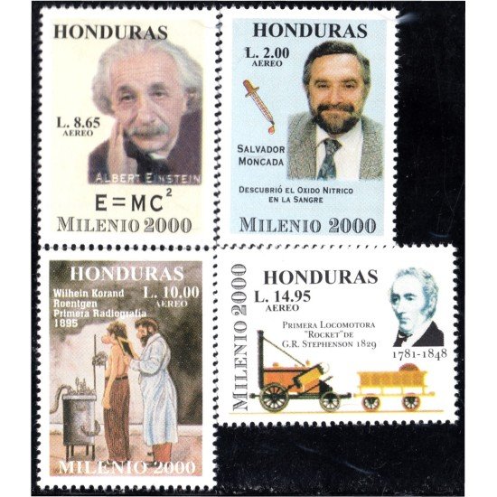 Honduras A- 993/96 1999 Milenio 2000 Científicos Célebres Albert Einstein MNH Honduras A- 993/96 1999 Milenio 2000 Científicos Célebres Albert Einstein MNH