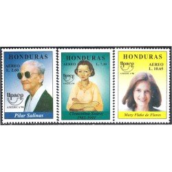 Honduras A- 968/70 1999 América Upaep Pilar Salinas Clementina Suárez Mary Flake de Flores MNH