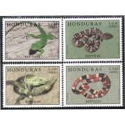 Honduras A- 961/64 1998 Reptiles Serpientes Iguana Lagartija MNH