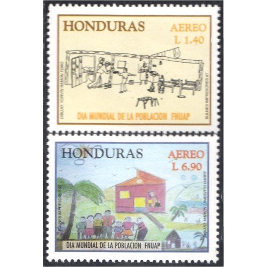 Honduras A- 896/97 1997 Día Mundial de la población FNUAP MNH Honduras A- 896/97 1997 Día Mundial de la población FNUAP MNH