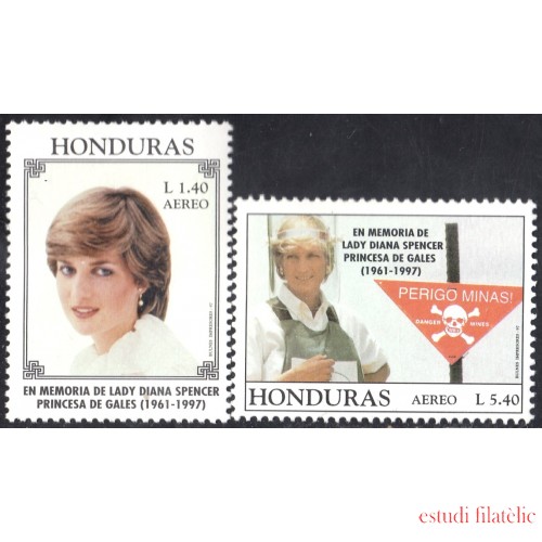 Honduras A- 887/88 1997 Lady Diana Spencer princesa de Gales MNH