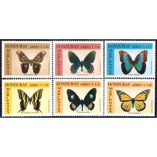 Honduras A- 881/86 1997 Mariposas Butterflies MNH Honduras A- 881/86 1997 Mariposas Butterflies MNH