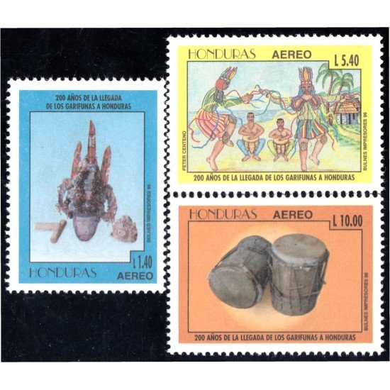 Honduras A- 873D/F 1996 200 Años de los Garifunas a Honduras MNH Honduras A- 873D/F 1996 200 Años de los Garifunas a Honduras MNH