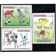 Honduras A- 871/73 1996 VI Juegos Deportivos Centroamericanos Fútbol Voleyball MNH