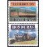 Honduras A- 866/67 1996 Exfilna 96 Trenes trains Locomotoras MNH
