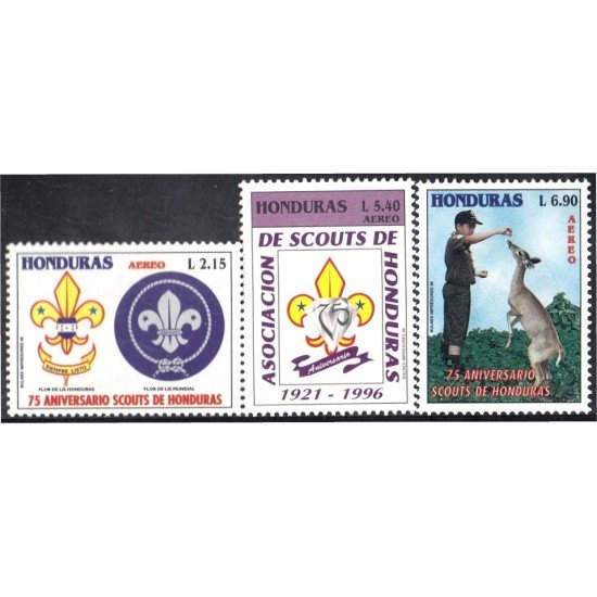 Honduras A- 863/65 1996 75 Aniversario de Scouts de Honduras MNH Honduras A- 863/65 1996 75 Aniversario de Scouts de Honduras MNH
