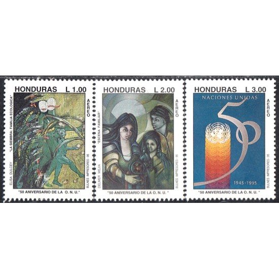 Honduras A- 857/59 1995 50 Aniversario de la ONU MNH Honduras A- 857/59 1995 50 Aniversario de la ONU MNH