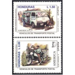 Honduras A- 856AB 1995 América Upaep Vehículos de transporte postal MNH